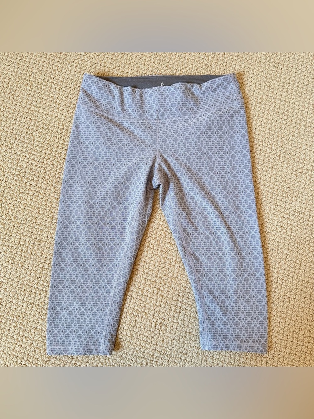 Prana Grey Geometric Leggings
